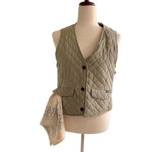 Ex Officio Ladies Medium Quilted Outdoor Hunter Fishing Vest w Matching Bandana